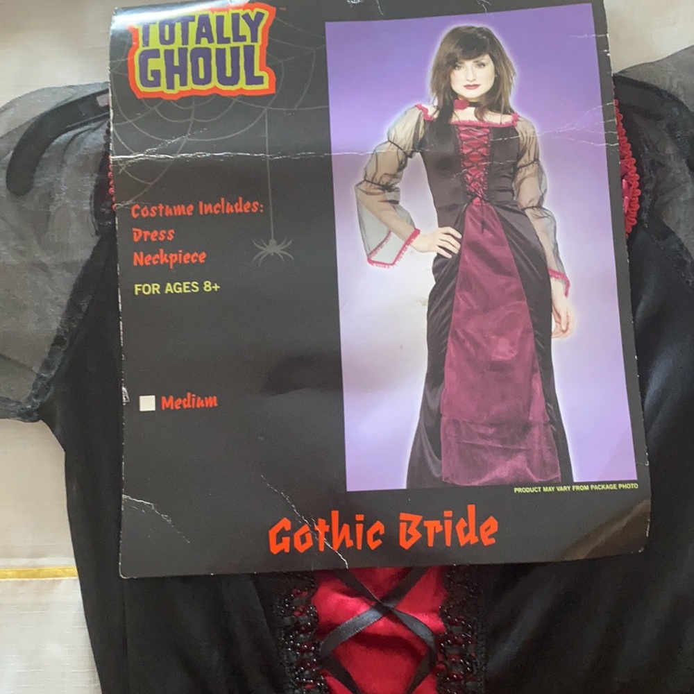 New Gothic Bride Costume Small